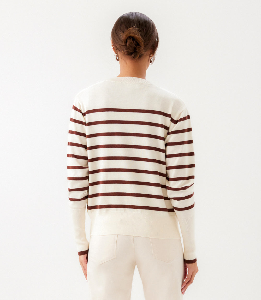 Stripe Cardigan Sweater