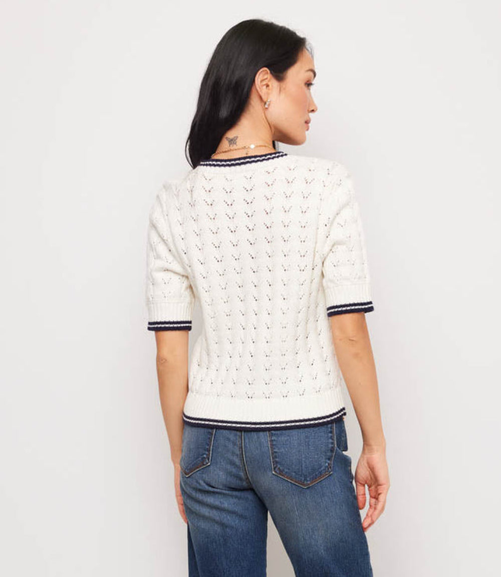 Petite Size Short Sleeve Cardigan Sweater