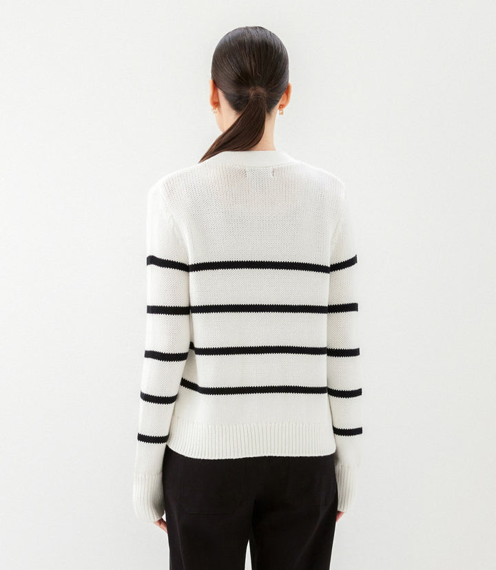 Stripe Cardigan Sweater