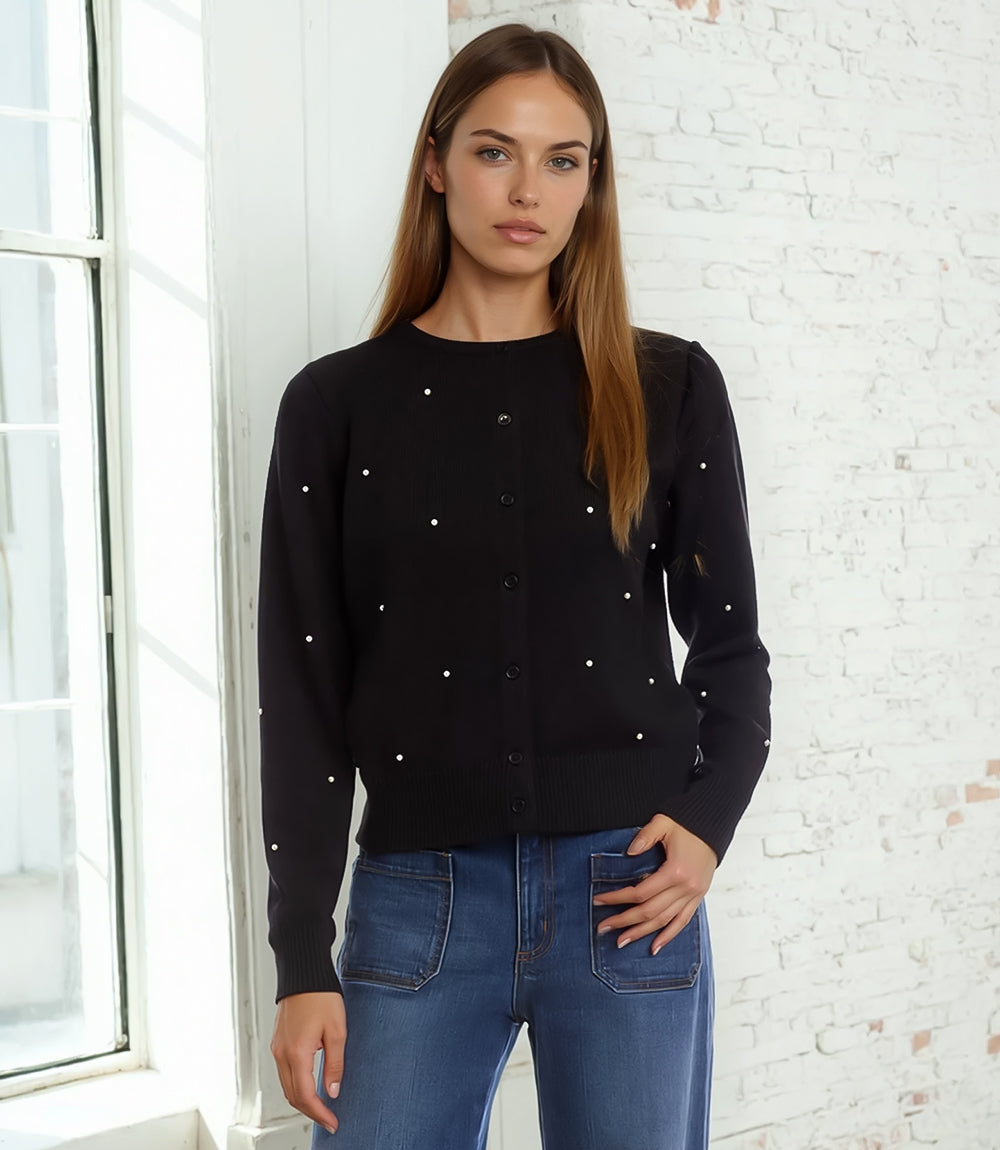 Pearl Cardigan Sweater