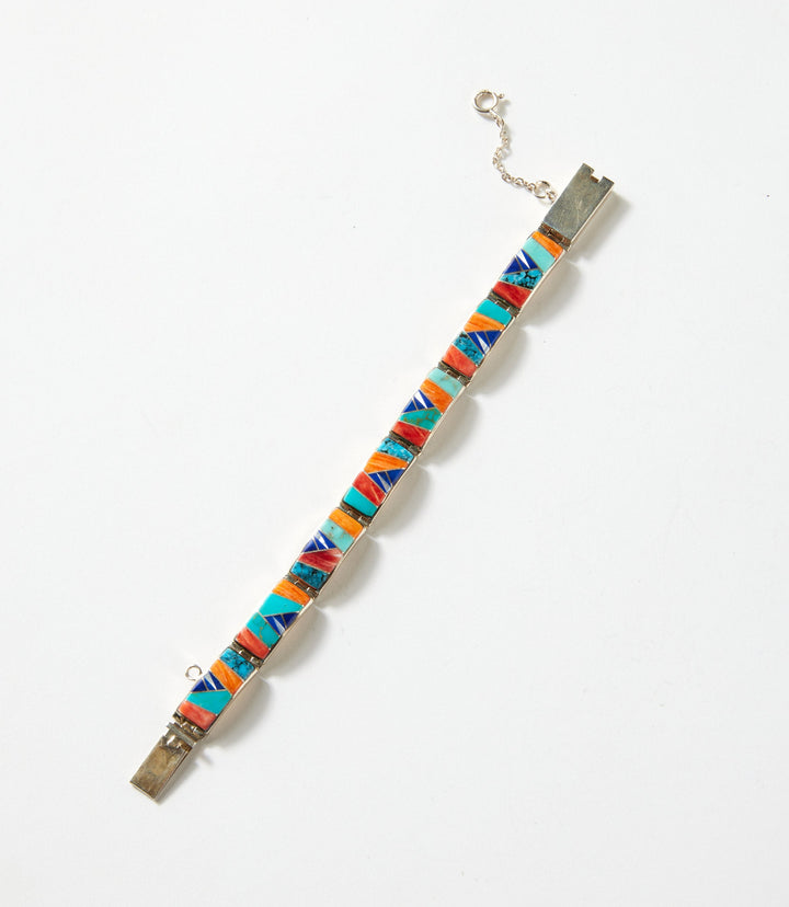 Multi Color Turquoise Inlay Bracelet