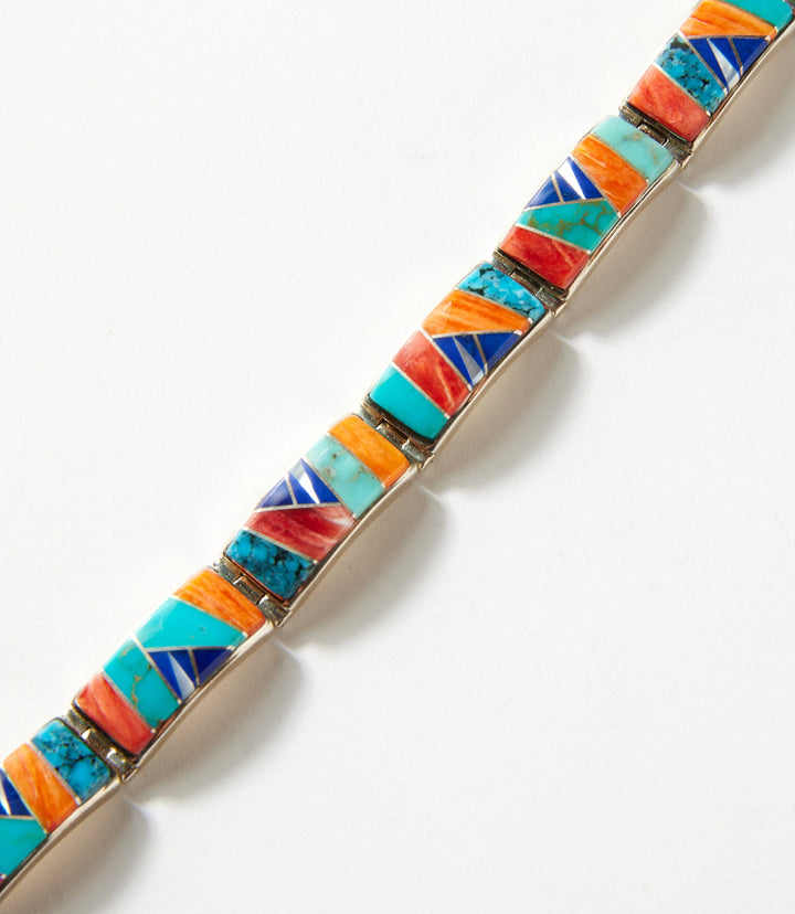 Multi Color Turquoise Inlay Bracelet