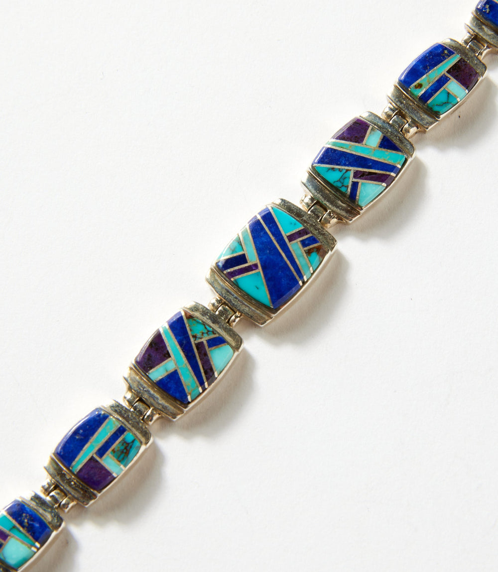Multi Color Turquoise Inlay Bracelet