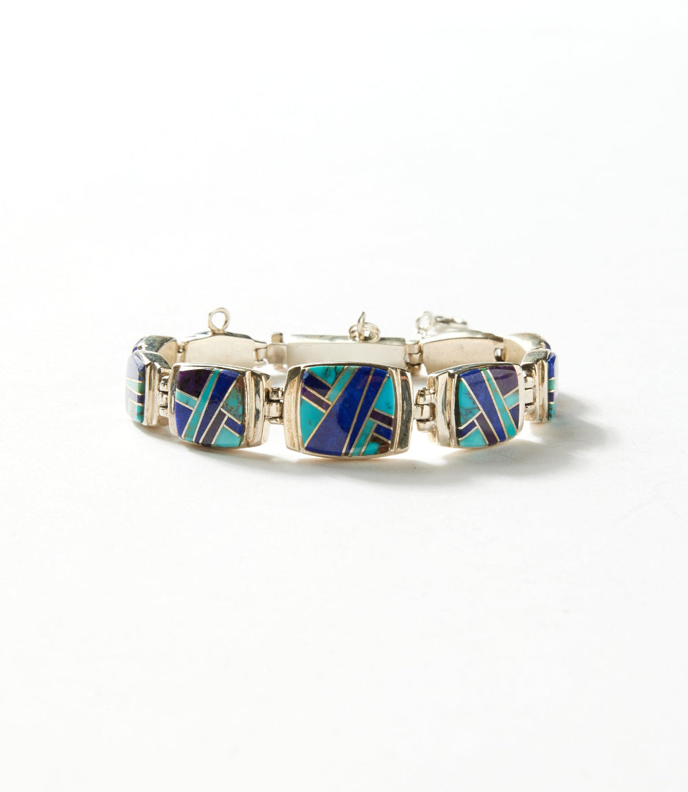 Multi Color Turquoise Inlay Bracelet