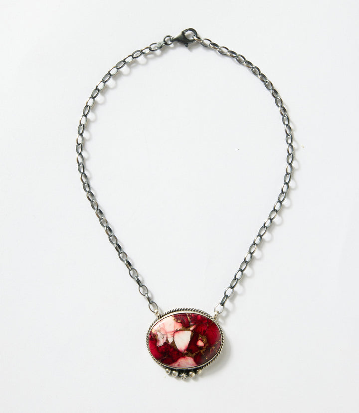 Dahlia Rose Pendant Necklace