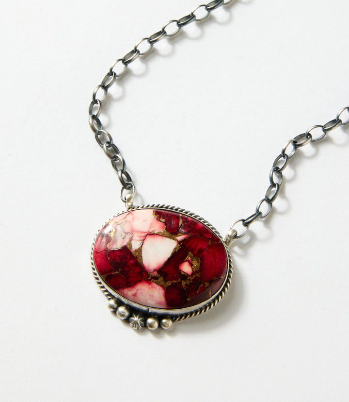 Dahlia Rose Pendant Necklace