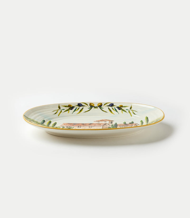 Tuscany Ceramic Oval Serving Platter