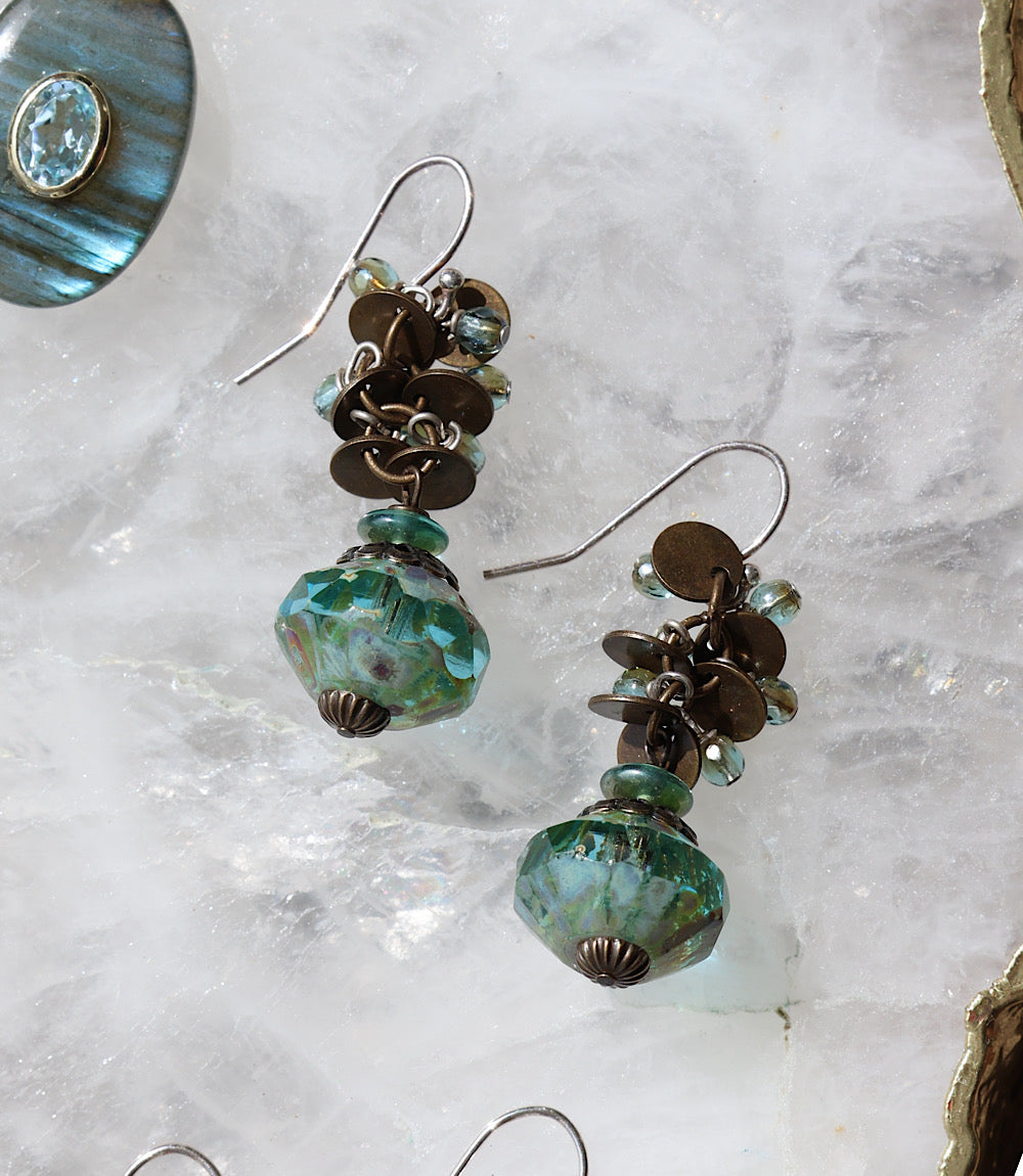 Venetian Dream Antique Medallion Earrings