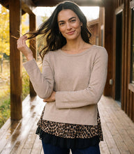 Layered Contrast Sweater