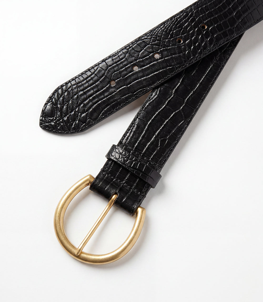 Streets Crocodile Leather Belt