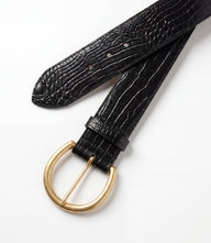 Streets Crocodile Leather Belt
