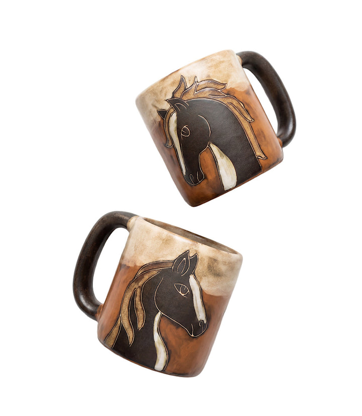 Handpainted Horse Ceramic Mugs