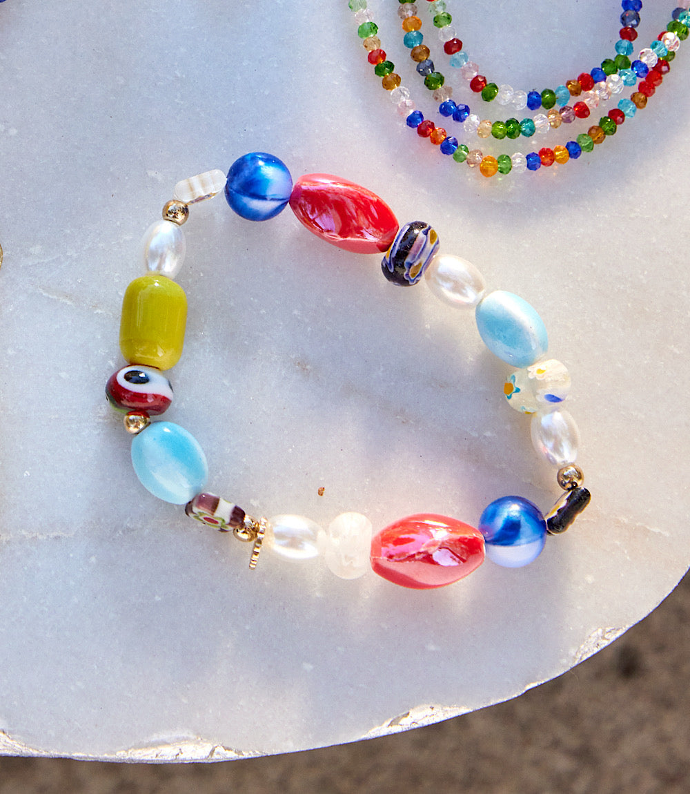 Mixed Bead Stretch Bracelet