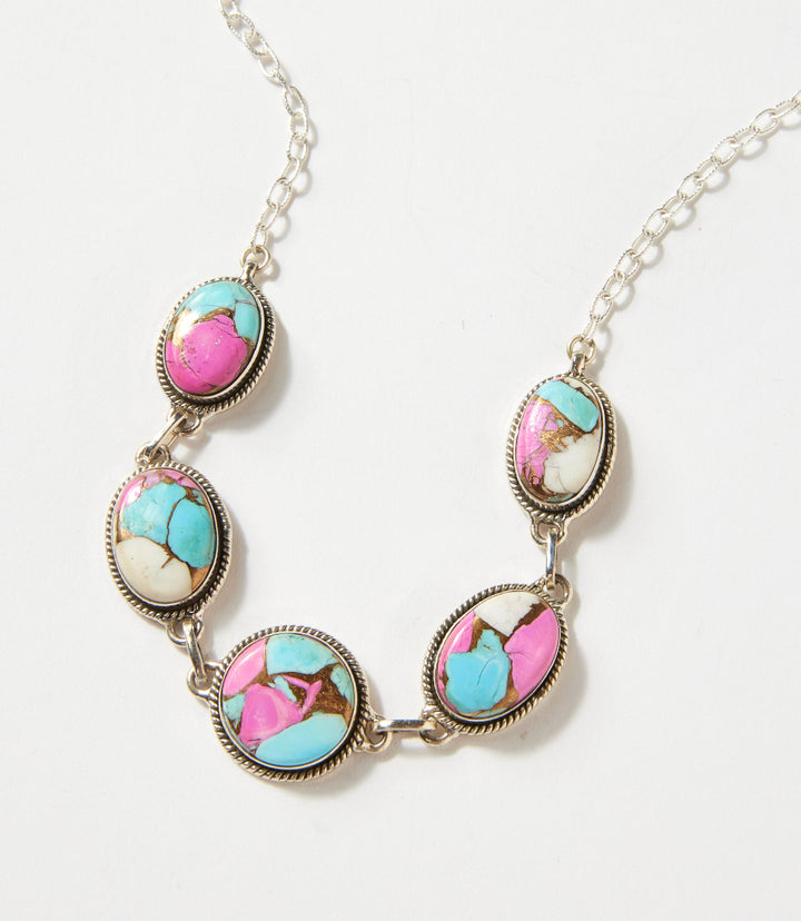 Cotton Candy Turquoise Necklace