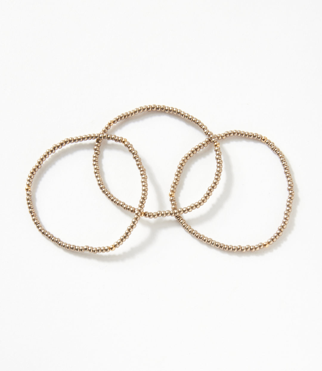 Beaded Crystal Bracelets, Set Of 3