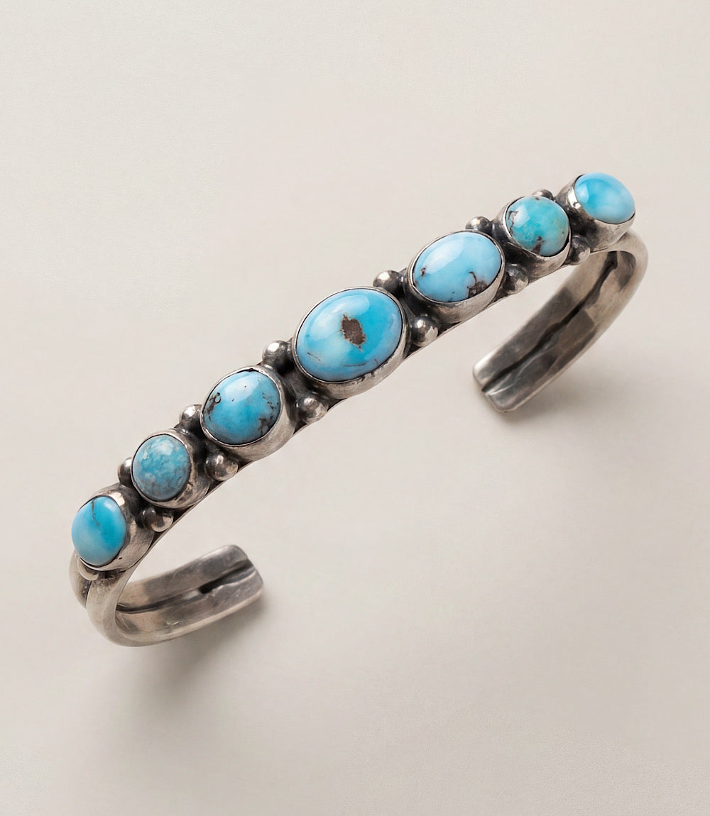 Golden Hill Multi-Stone Turquoise Cuff Bracelet