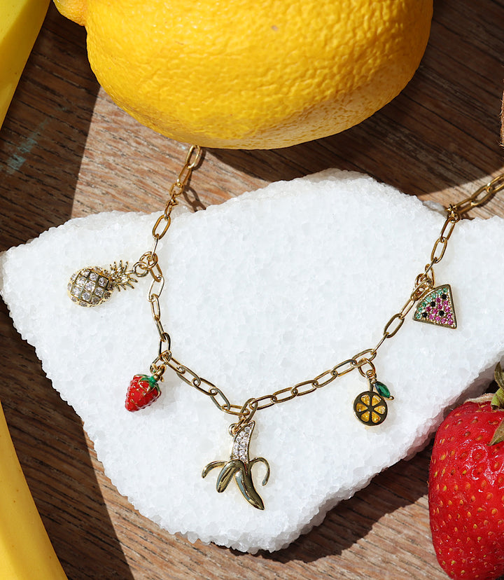 Fruit Salad Charm Necklace