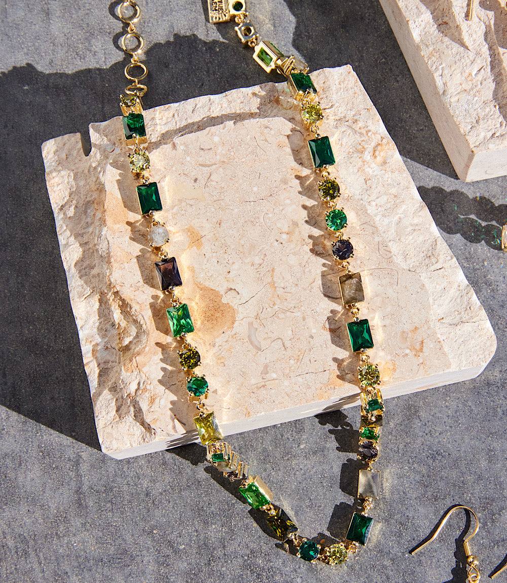 Emerald City Crystal Necklace