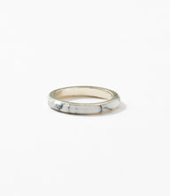 White Buffalo Inlay Ring