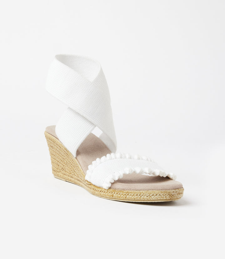 Carolina Scalloped Espadrille Wedge Sandals