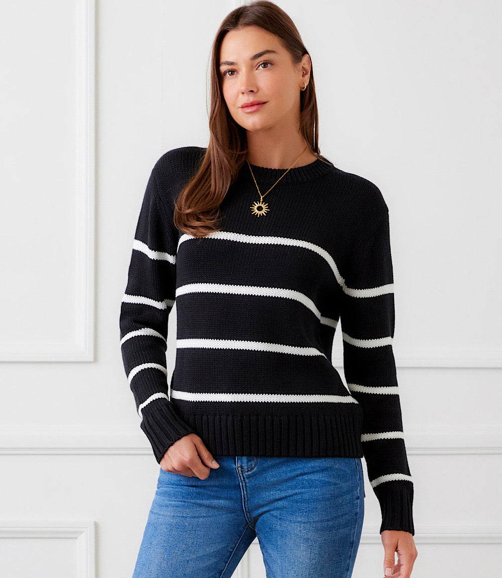 Stripe Crewneck Sweater