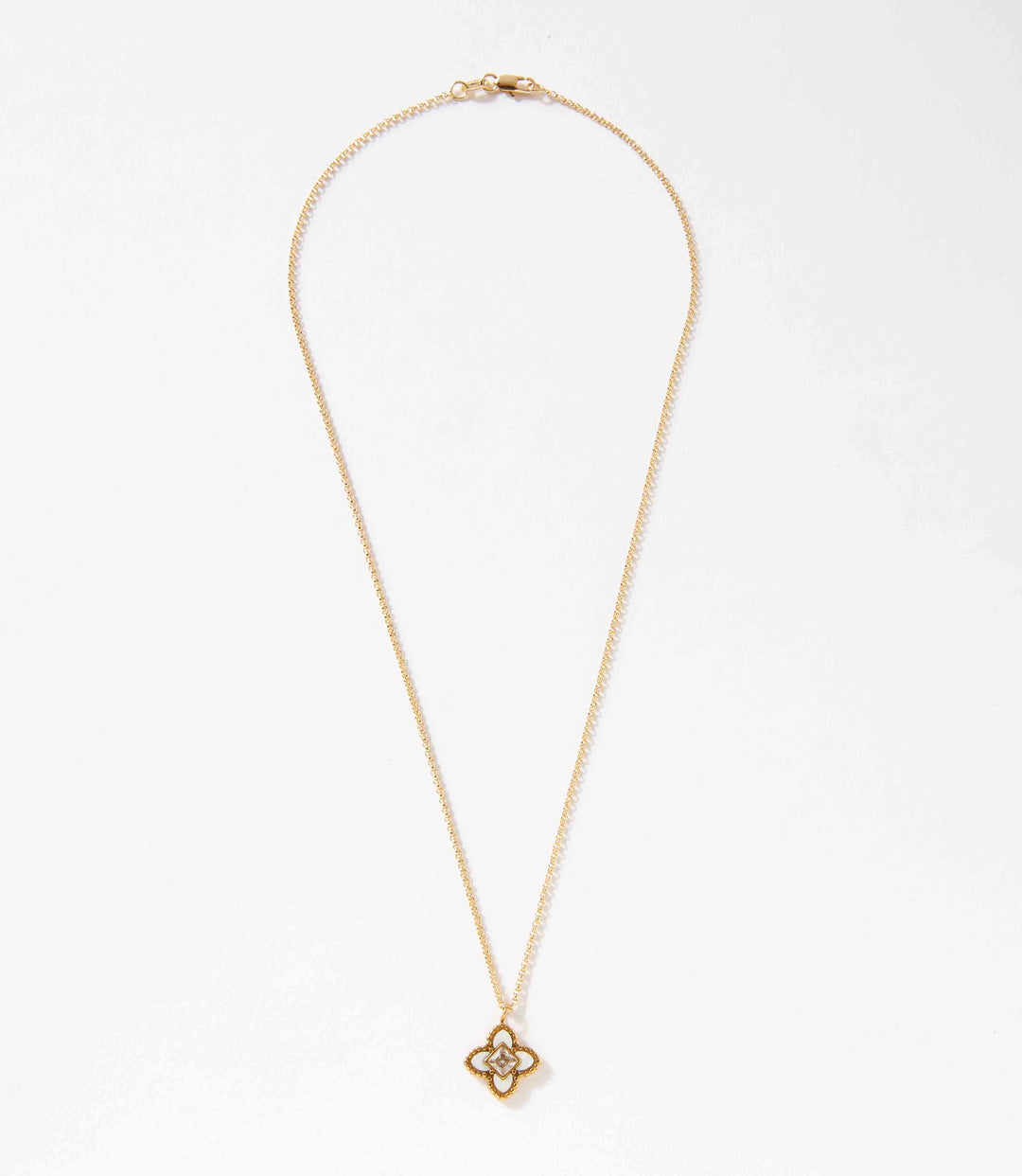 Diamond Lotus Necklace