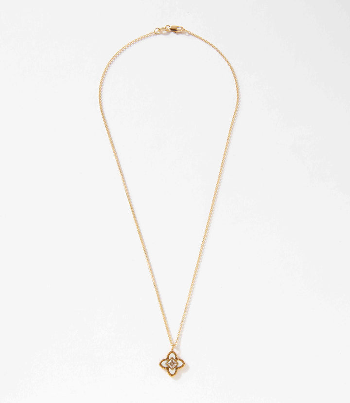 Diamond Lotus Necklace