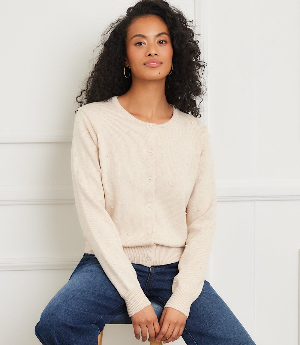 Pearl Cardigan Sweater