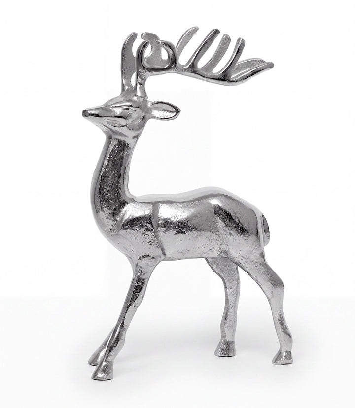 Metal Reindeer Sculpture
