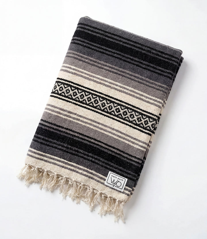 Western Stripe Fringe Blanket