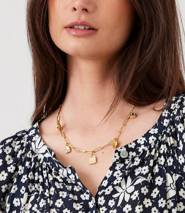 Locked In Light Charm Necklace