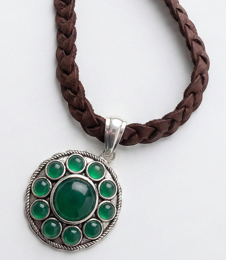 Beaded Concho Necklace
