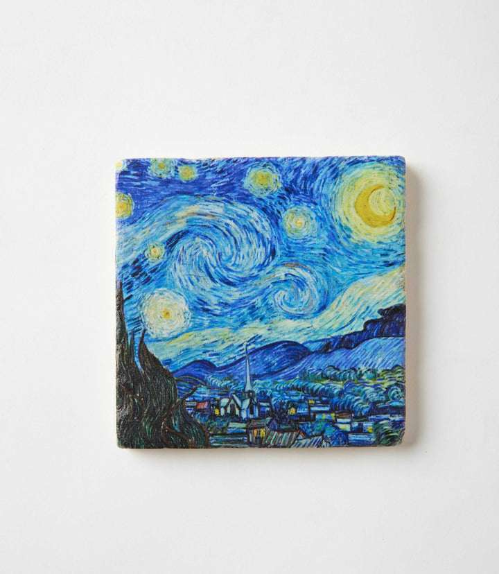 Van Gogh Marble Coasters, Set Of 4