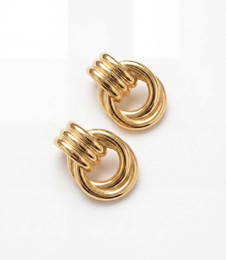 Forget Me Knot Hoop Earrings