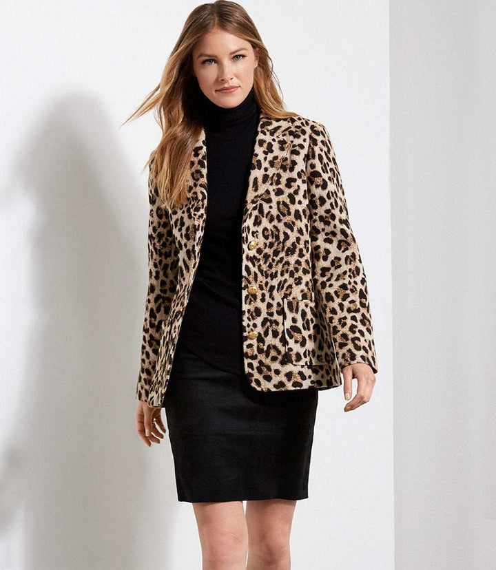 Animal Jacquard Blazer