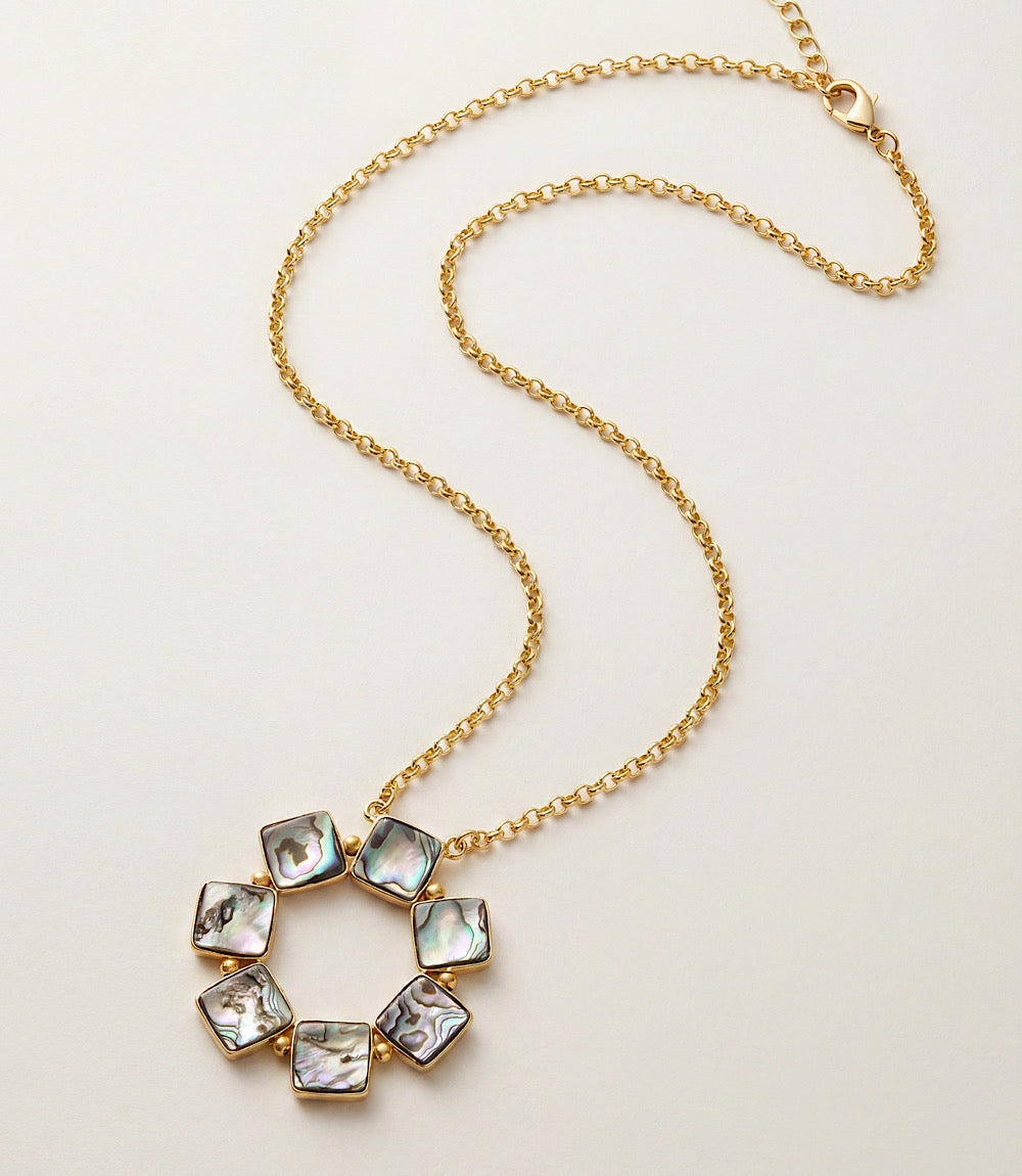 Abalone Disc Necklace
