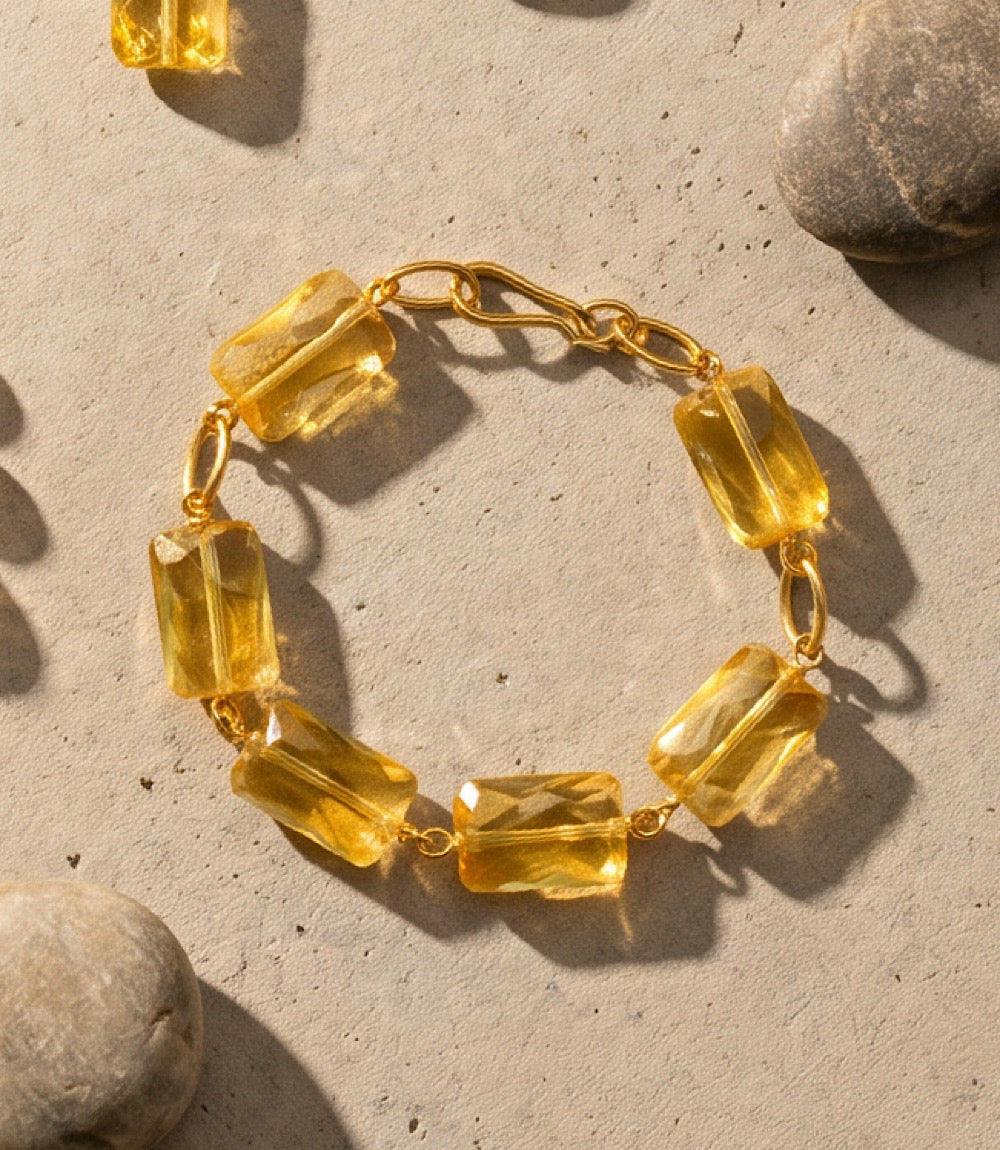Citrine Link Bracelet