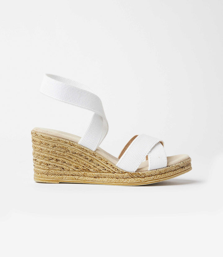 Fishburne Criss Cross Espadrille Wedge Sandals