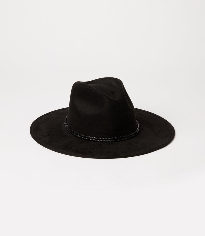 Braided Trim Fedora Hat