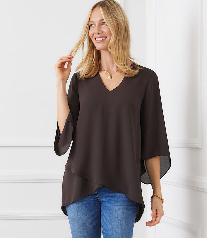 Bracelet Sleeve Asymmetric Top