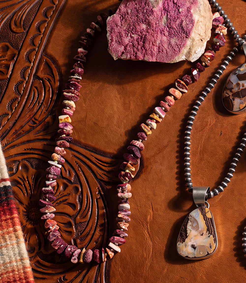 Purple Spiny Oyster Necklace