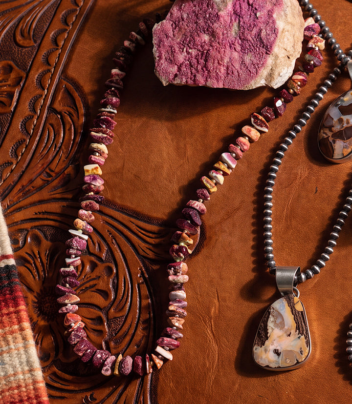 Purple Spiny Oyster Necklace