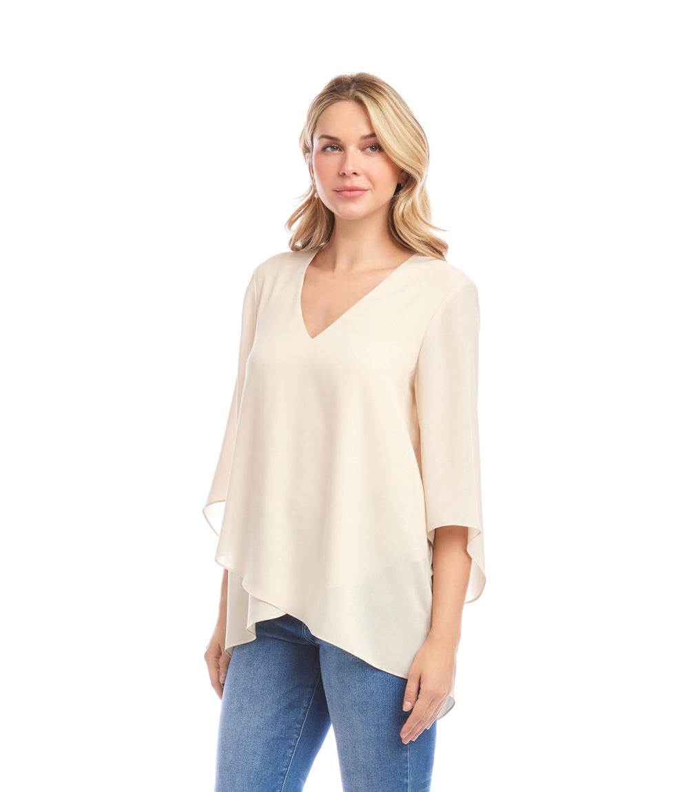 Bracelet Sleeve Asymmetric Top