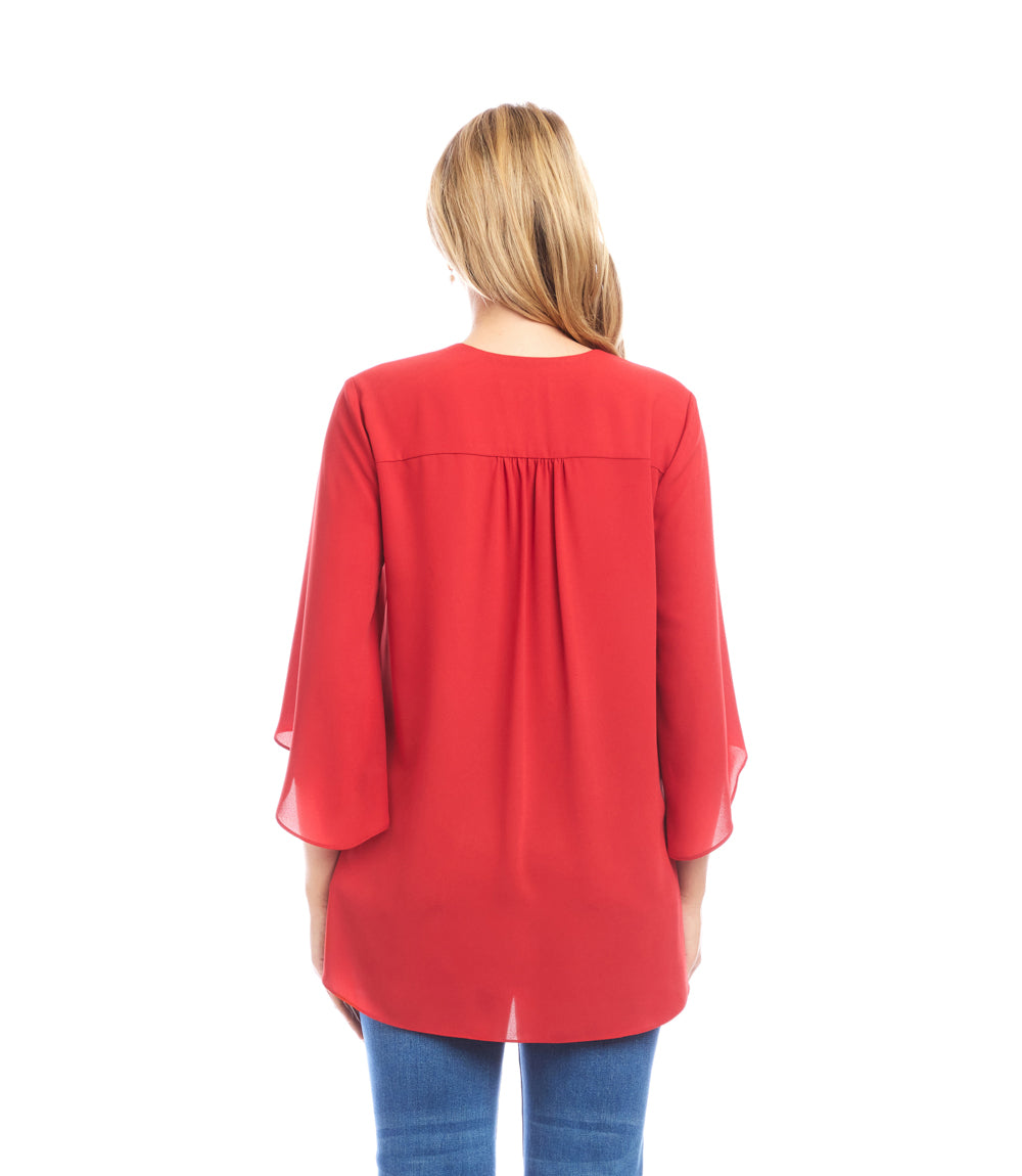 Bracelet Sleeve Asymmetric Top