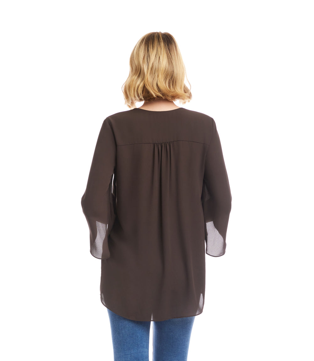 Bracelet Sleeve Asymmetric Top