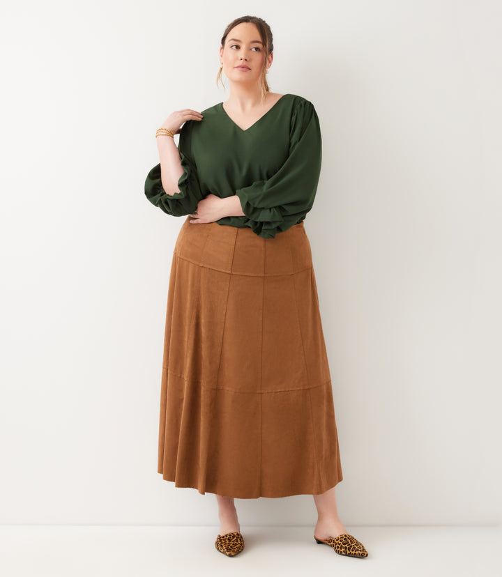Plus Size Layered Sleeve Asymmetric Top