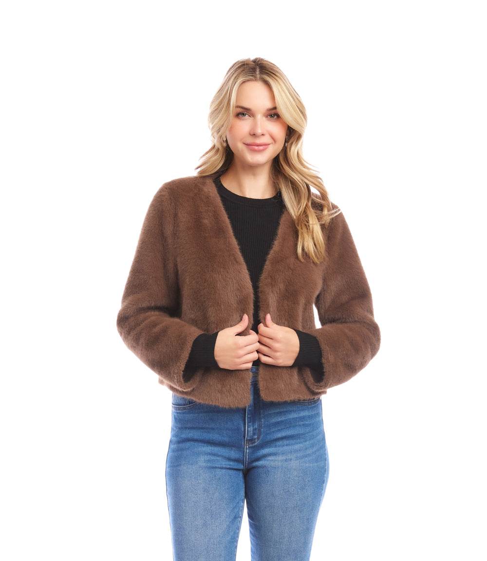 Reversible Faux Fur Jacket