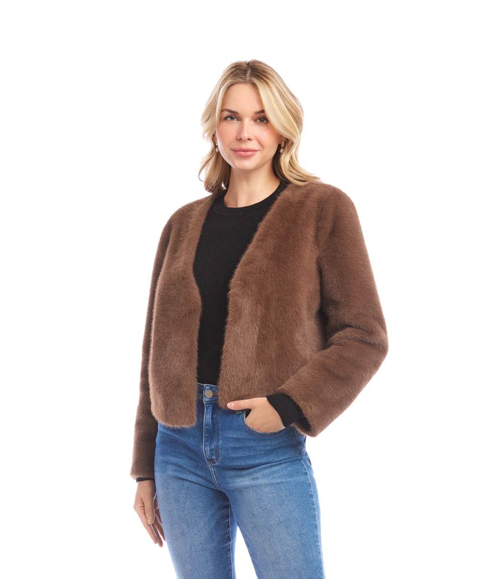 Reversible Faux Fur Jacket