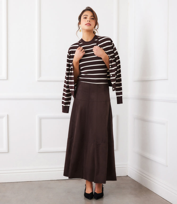 スカート hugyourskin Cancan layered skirt (Brown) MUSINSA | HUG YOUR SKIN Cancan Layered Skirt (Brown)