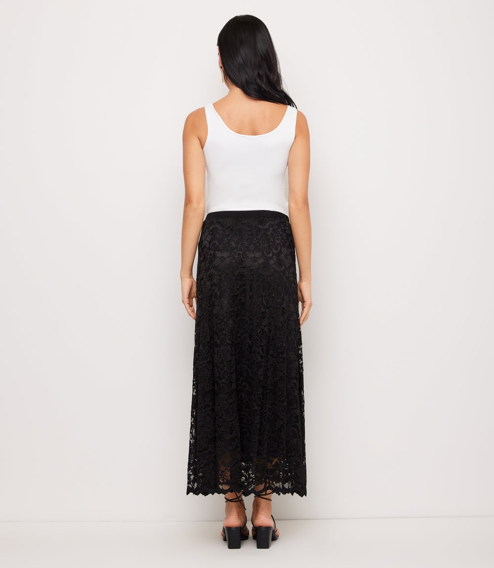 Petite Size Lace Midi Skirt